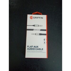 Flat aux audio cable 6' cell phone griffin